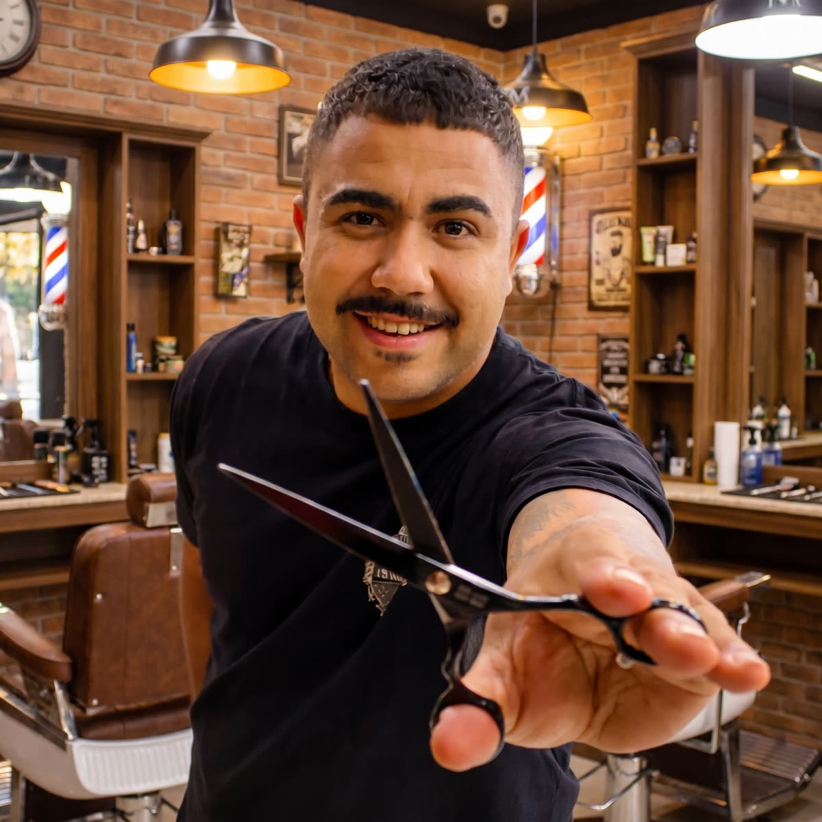 Léo Barros — barbeiro do Conceito da Navalha